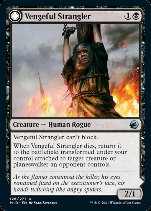 Vengeful Strangler // Strangling Grasp [Innistrad: Midnight Hunt] - MTG Single
