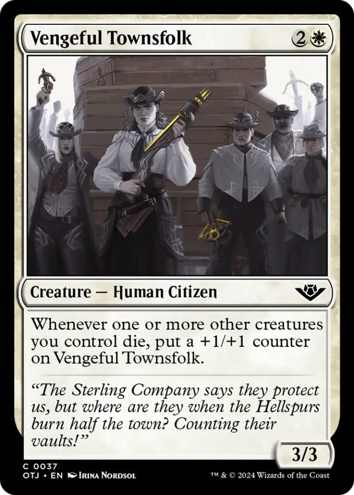 Vengeful Townsfolk [Outlaws of Thunder Junction] - MTG Single
