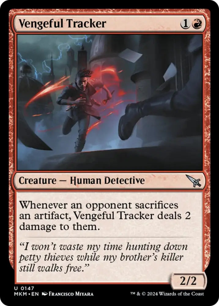 Vengeful Tracker [Murders at Karlov Manor] - MTG Single