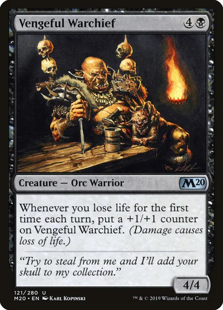 Vengeful Warchief [Core Set 2020] - MTG Single