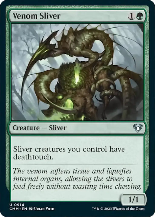 Venom Sliver [Commander Masters] - MTG Single