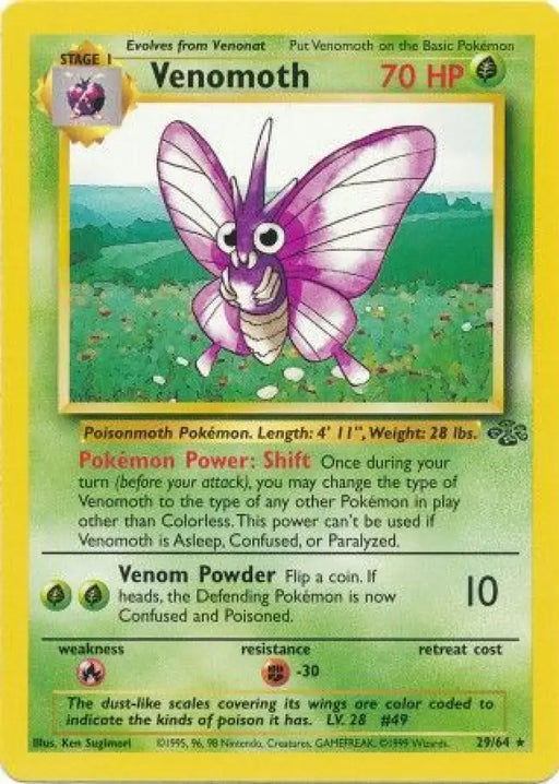 Venomoth (29/64) [Jungle Unlimited] - Pokemon Single