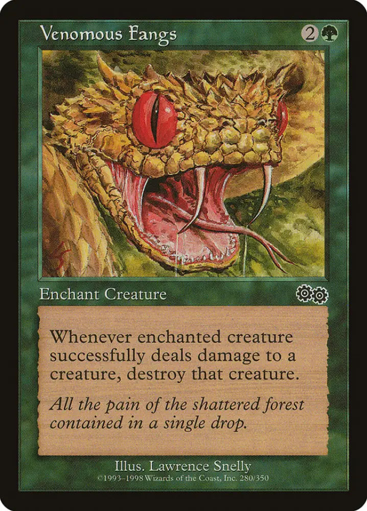 Venomous Fangs [Urza’s Saga] - MTG Single