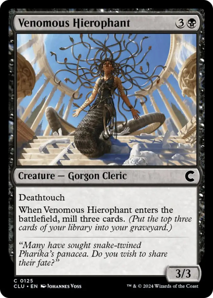Venomous Hierophant [Ravnica: Clue Edition] - MTG Single