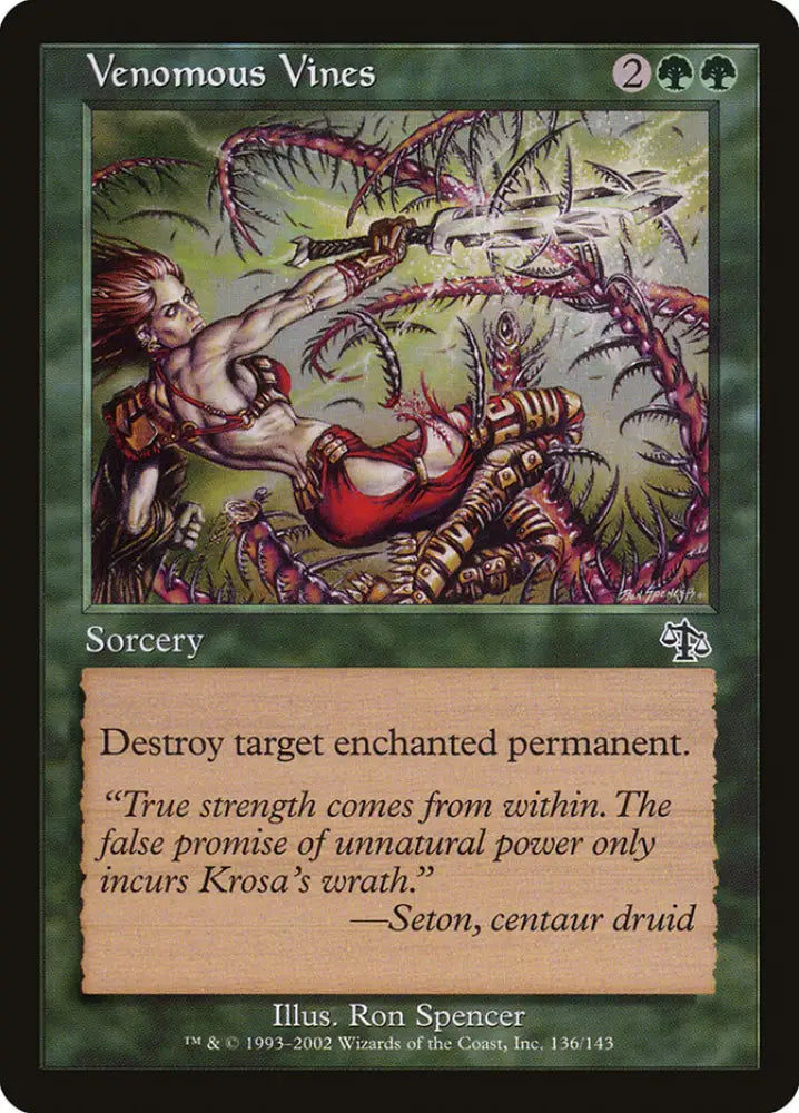 Venomous Vines [Judgment] - MTG Single