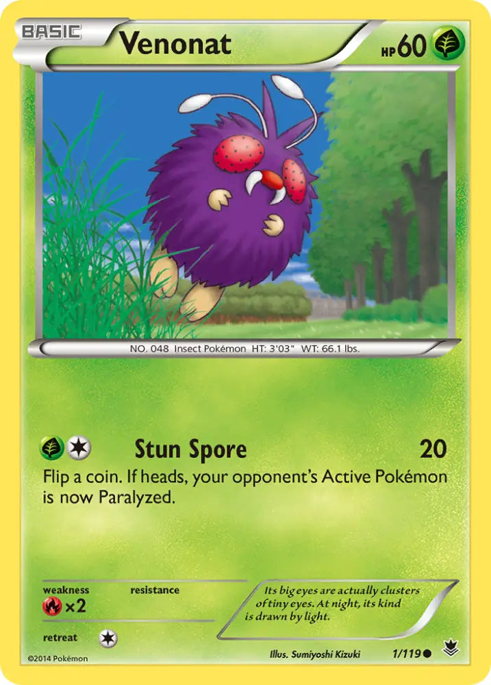 Venonat (1/119) [XY: Phantom Forces] - Pokemon Single