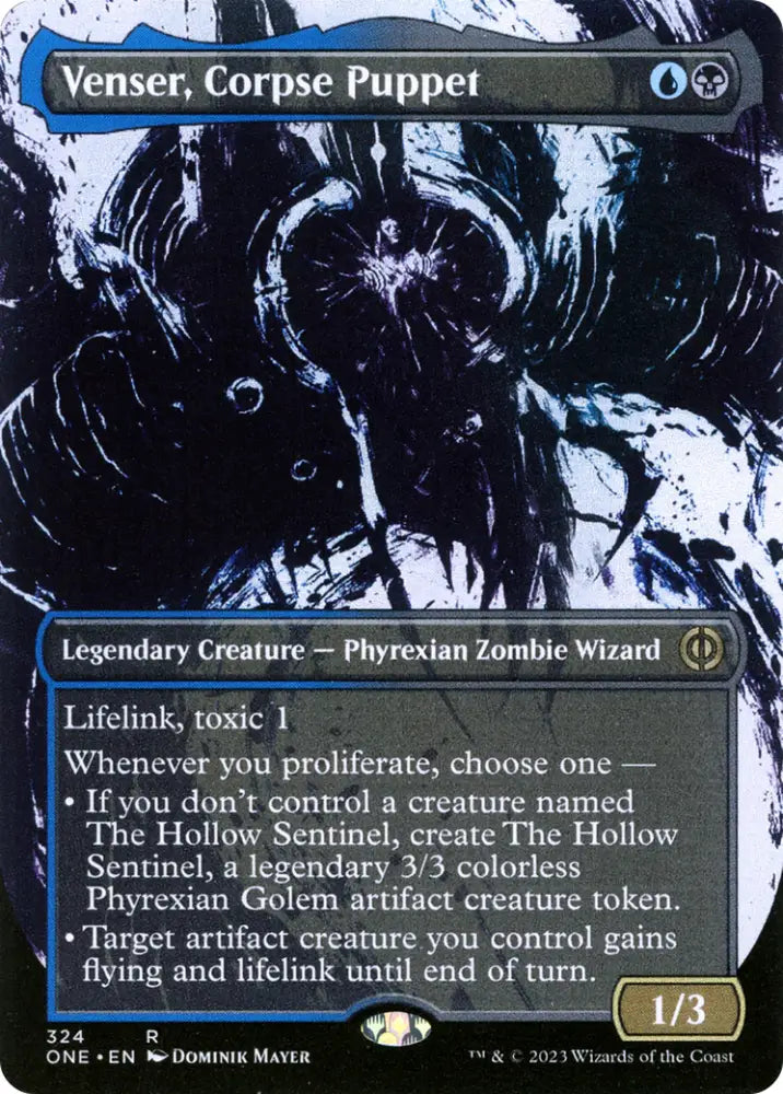 Venser Corpse Puppet (Borderless Ichor) [Phyrexia: All Will Be One] - MTG Single