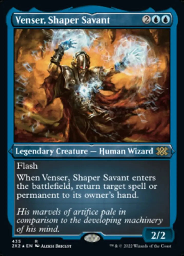 Venser Shaper Savant (Foil Etched) [Double Masters 2022] - MTG Single