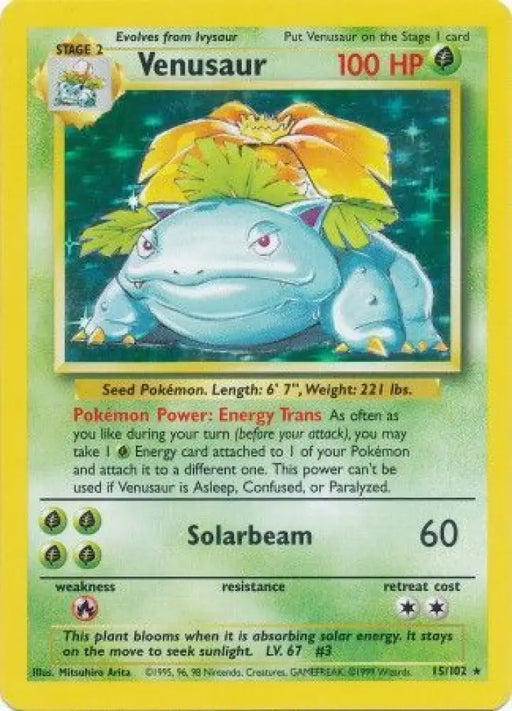 Venusaur (15/102) [Base Set Unlimited] - Pokemon Single