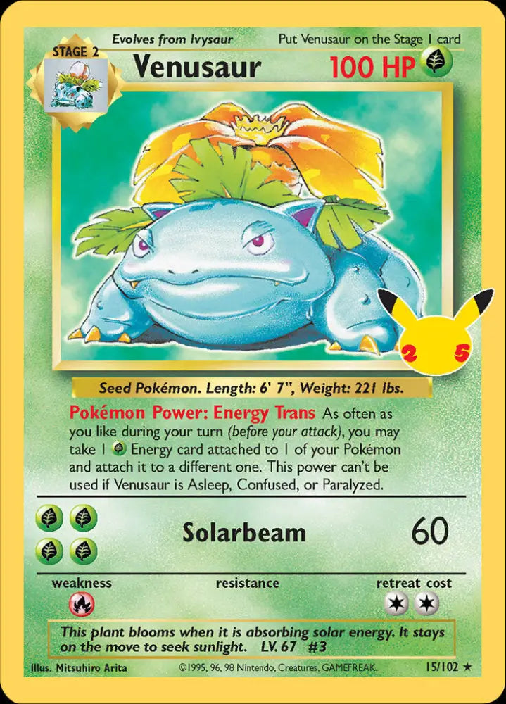 Venusaur (15/102) [Celebrations: 25th Anniversary - Classic Collection] - Pokemon Single