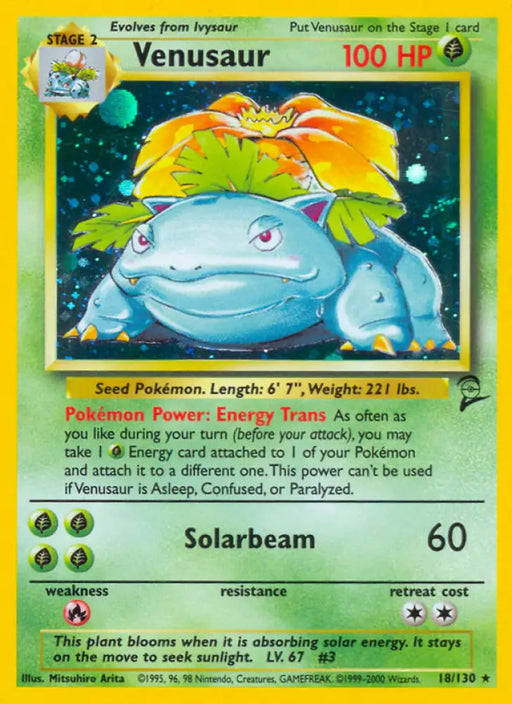 Venusaur (18/130) [Base Set 2] - Pokemon Single
