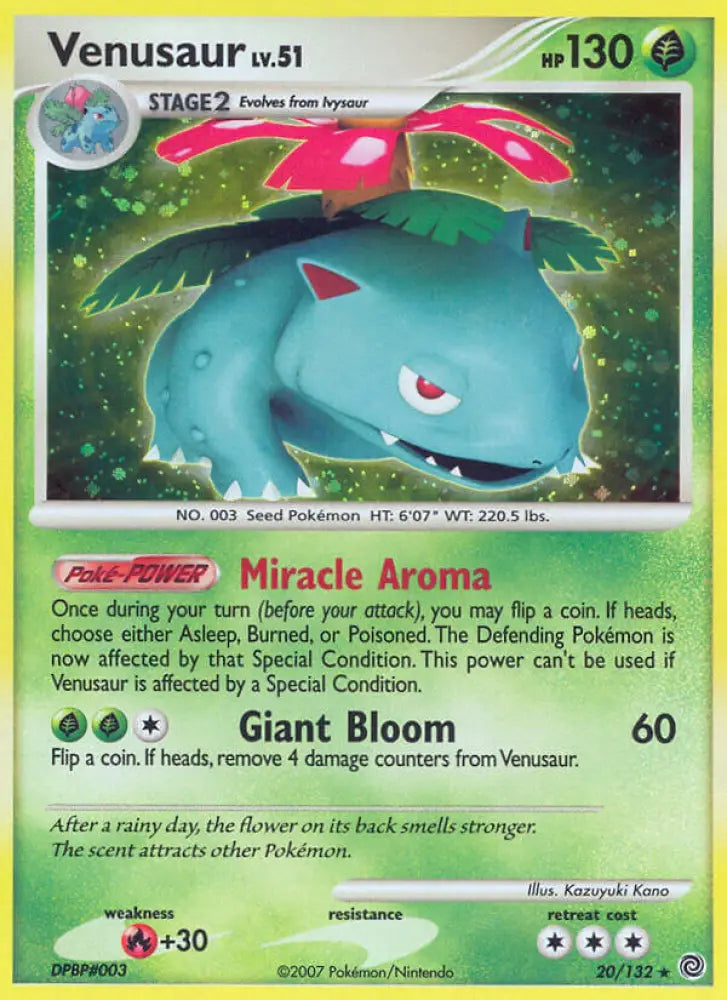 Venusaur (20/132) (Theme Deck Exclusive) [Diamond & Pearl: Secret Wonders] - Pokemon Single