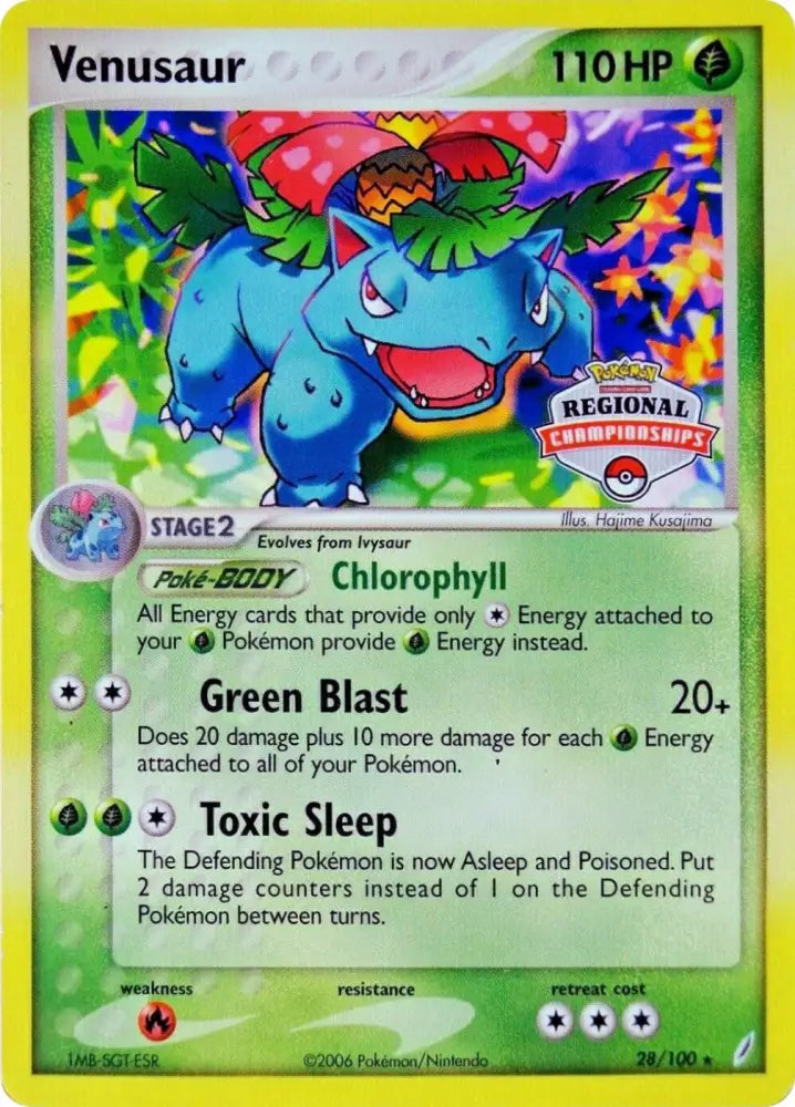 Venusaur (28/100) (Regional Championship Promo) [EX: Crystal Guardians] - Pokemon Single