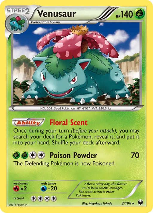 Venusaur (3/108) [Black & White: Dark Explorers] - Pokemon Single