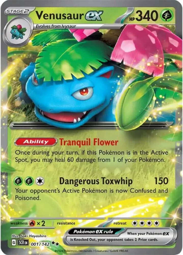 Venusaur ex (001/142) [Scarlet & Violet: Stellar Crown] - Pokemon Single