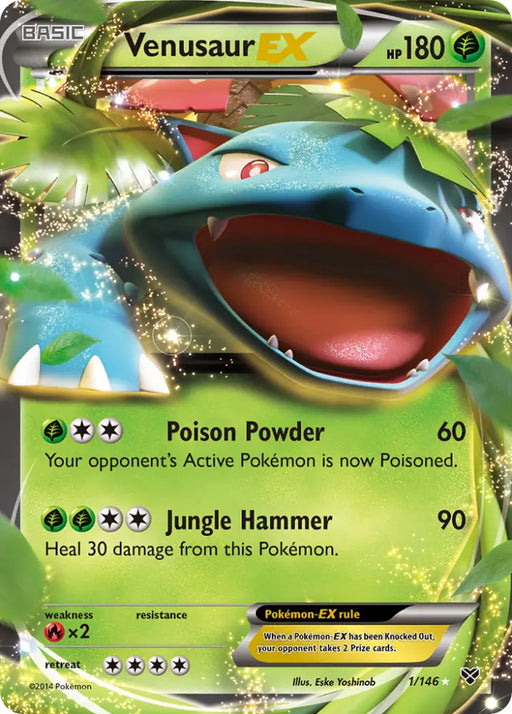 Venusaur EX (1/146) [XY: Base Set] - Pokemon Single