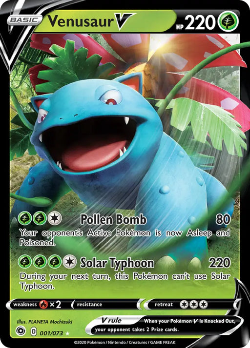 Venusaur V (001/073) [Sword & Shield: Champion’s Path] - Pokemon Single