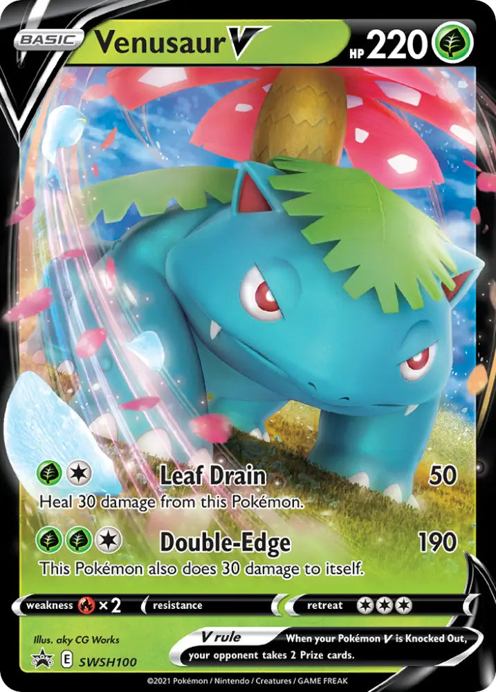 Venusaur V (SWSH100) [Sword & Shield: Black Star Promos] - Pokemon Single