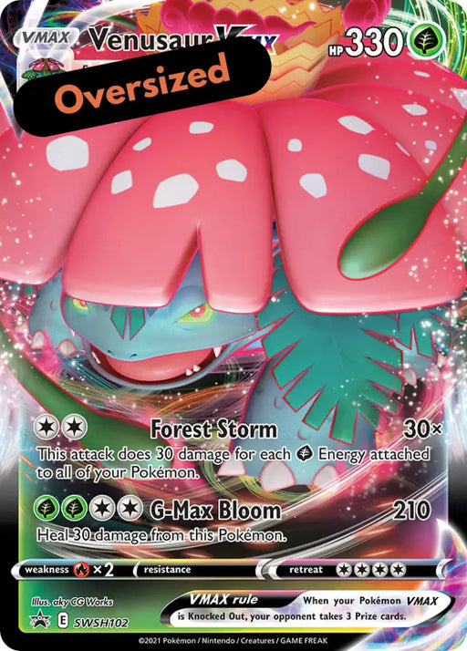 Venusaur VMAX (SWSH102) (Jumbo Card) [Sword & Shield: Black Star Promos] - Pokemon Single