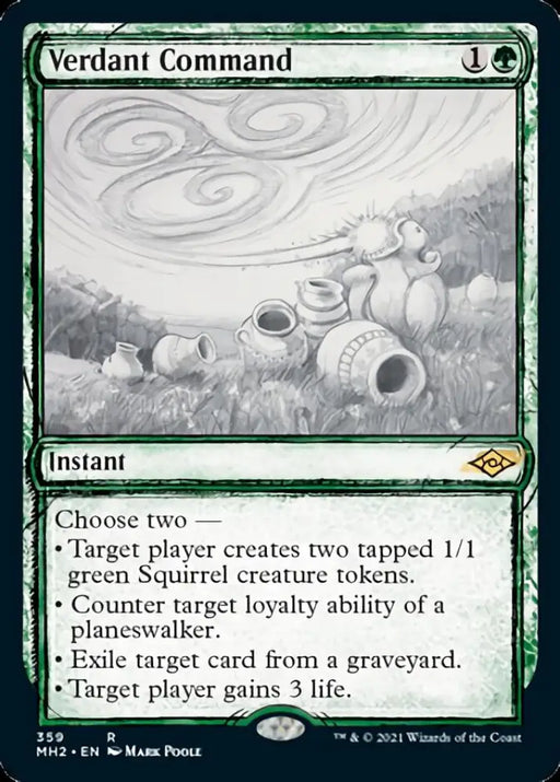 Verdant Command (Sketch) [Modern Horizons 2] - MTG Single