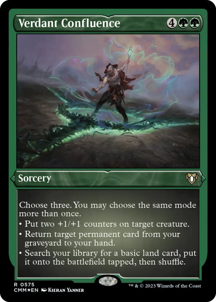 Verdant Confluence (Foil Etched) [Commander Masters] - MTG Single