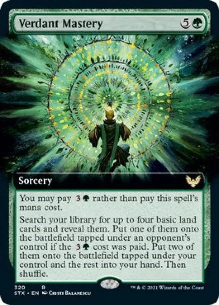 Verdant Mastery (Extended Art) [Strixhaven: School of Mages] - MTG Single
