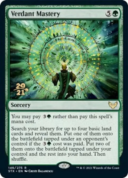 Verdant Mastery [Strixhaven: School of Mages Prerelease Promos] - MTG Single