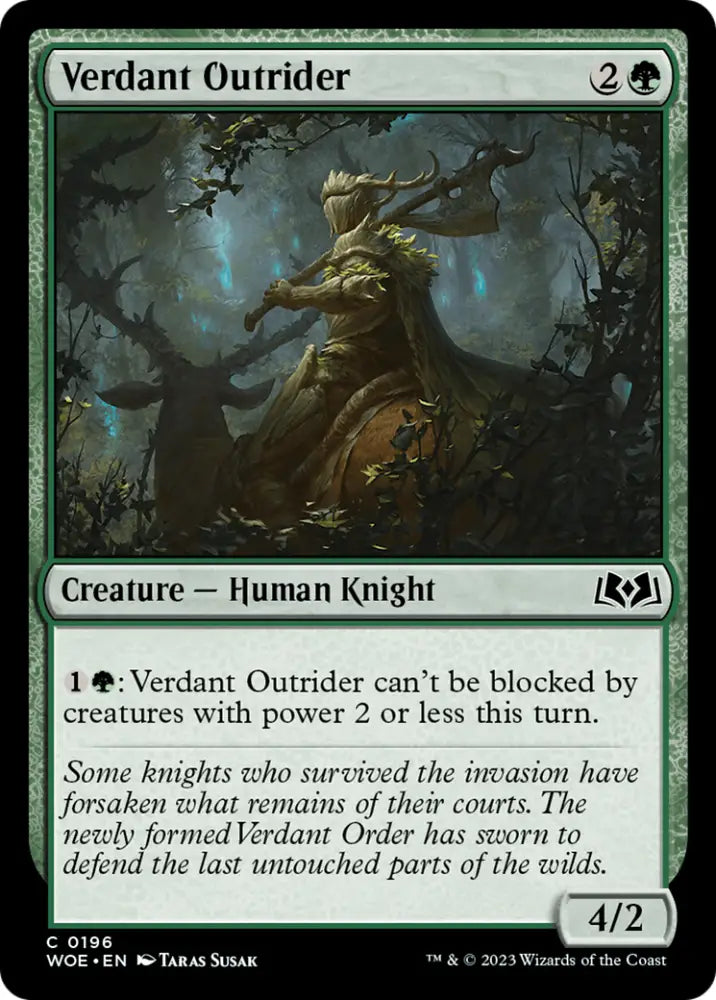 Verdant Outrider [Wilds of Eldraine] - MTG Single