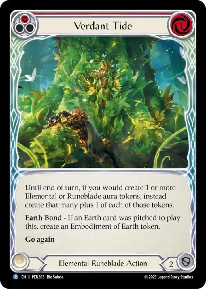 Verdant Tide (Red) (PEN203) [Compendium of Rathe]