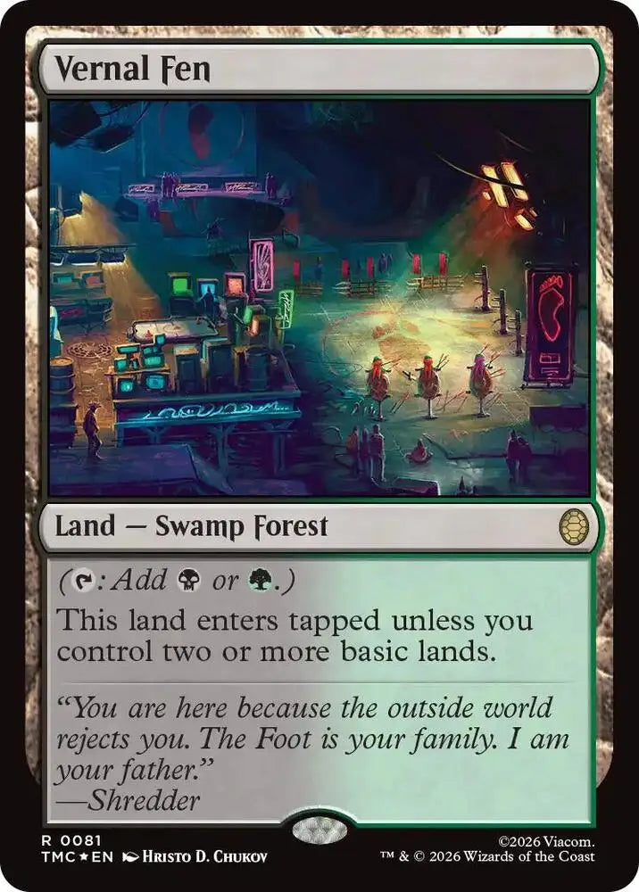 Vernal Fen (Surge Foil) (81) [Teenage Mutant Ninja Turtles Commander]
