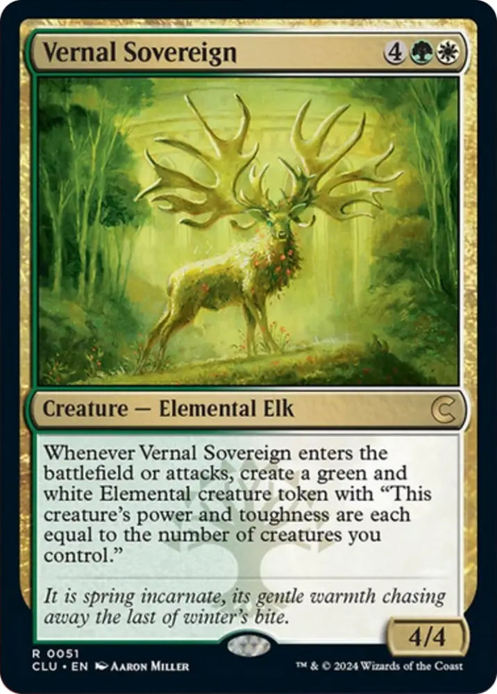 Vernal Sovereign [Ravnica: Clue Edition] - MTG Single