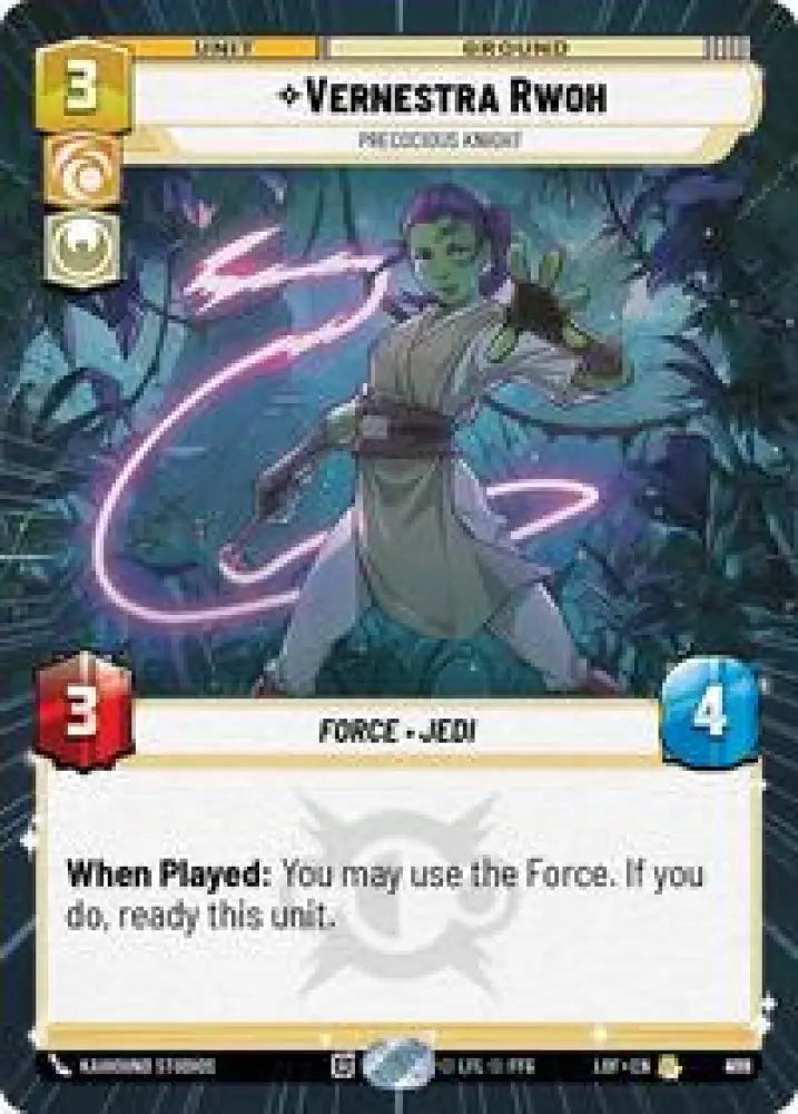 Vernestra Rwoh - Precocious Knight (Hyperspace Foil) (935) [Legends of the Force]