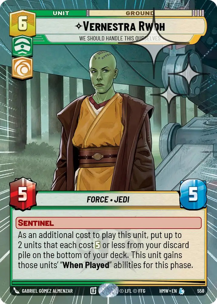 Vernestra Rwoh - We Should Handle This Ourselves (Hyperspace Foil) (558) [Homeworlds]