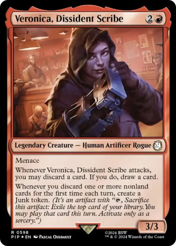 Veronica Dissident Scribe (Surge Foil) [Fallout] - MTG Single