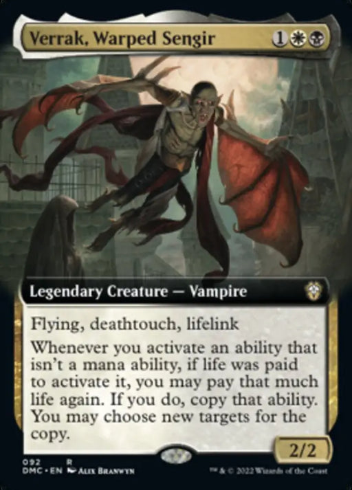 Verrak Warped Sengir (Extended Art) [Dominaria United Commander] - MTG Single