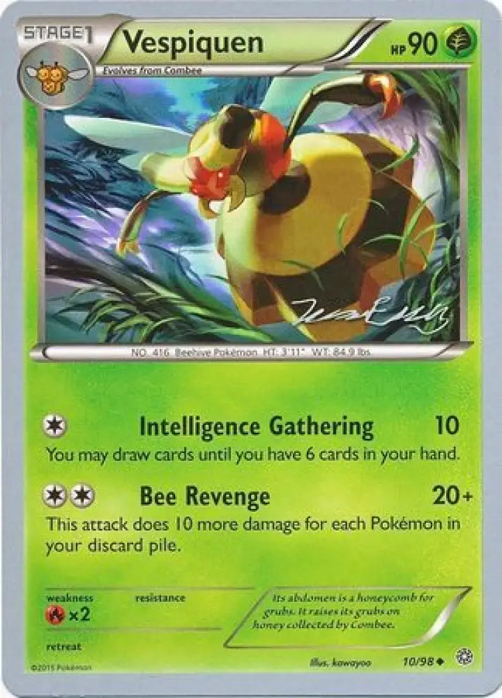Vespiquen (10/98) (Bebe - Jesper Eriksen) [World Championships 2016] - Pokemon Single
