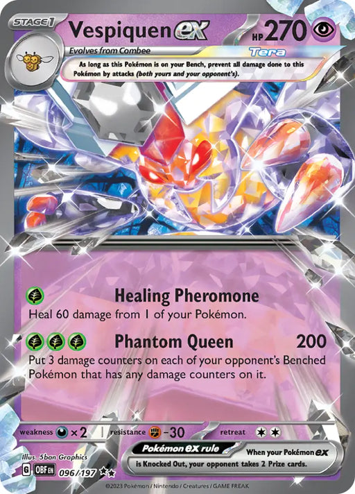 Vespiquen ex (096/197) [Scarlet & Violet: Obsidian Flames] - Pokemon Single