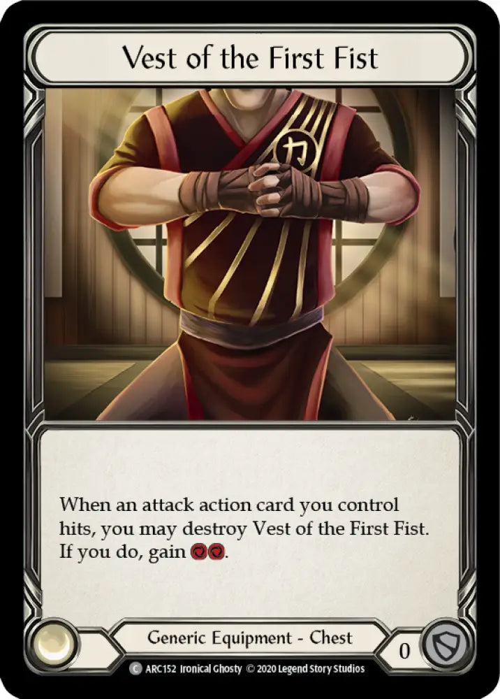 Vest of the First Fist [Arcane Rising Unlimited] Unlimited Rainbow Foil - Flesh And Blood Single