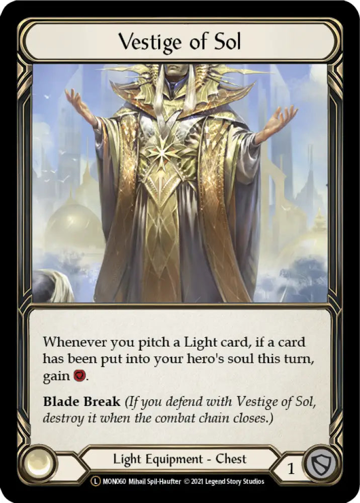 Vestige of Sol [Monarch Unlimited] Unlimited Rainbow Foil - Flesh And Blood Single