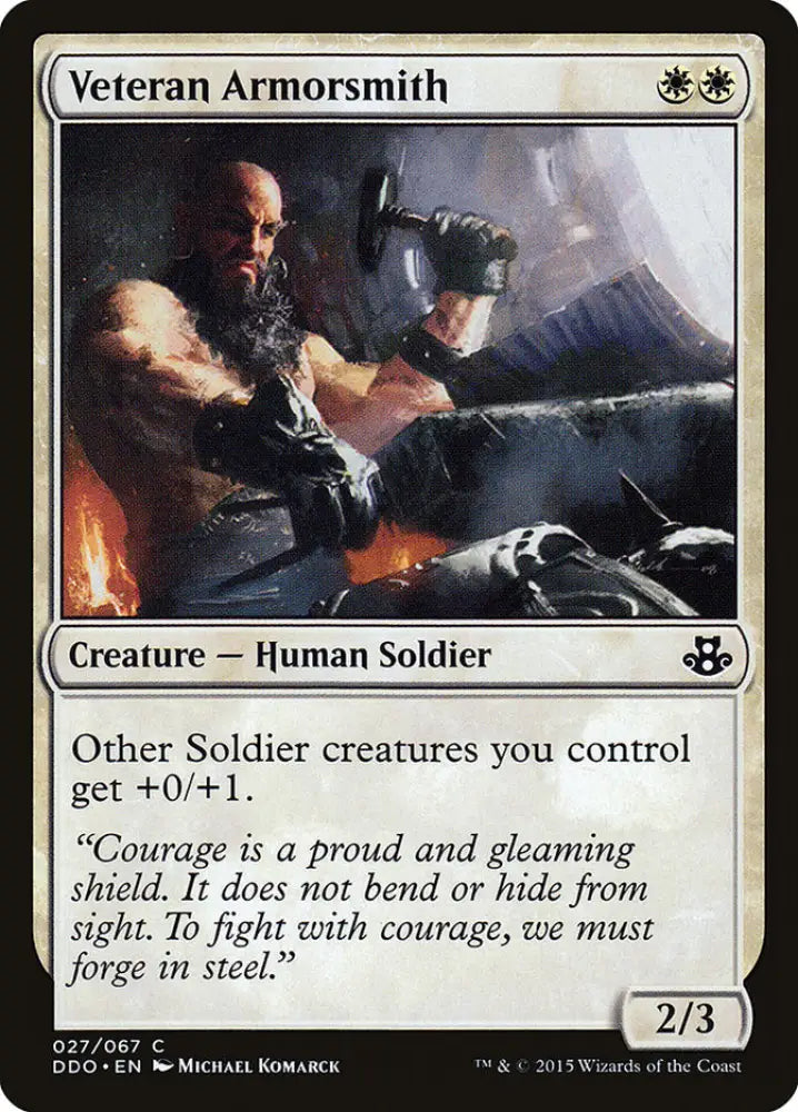 Veteran Armorsmith [Duel Decks: Elspeth vs. Kiora] - MTG Single