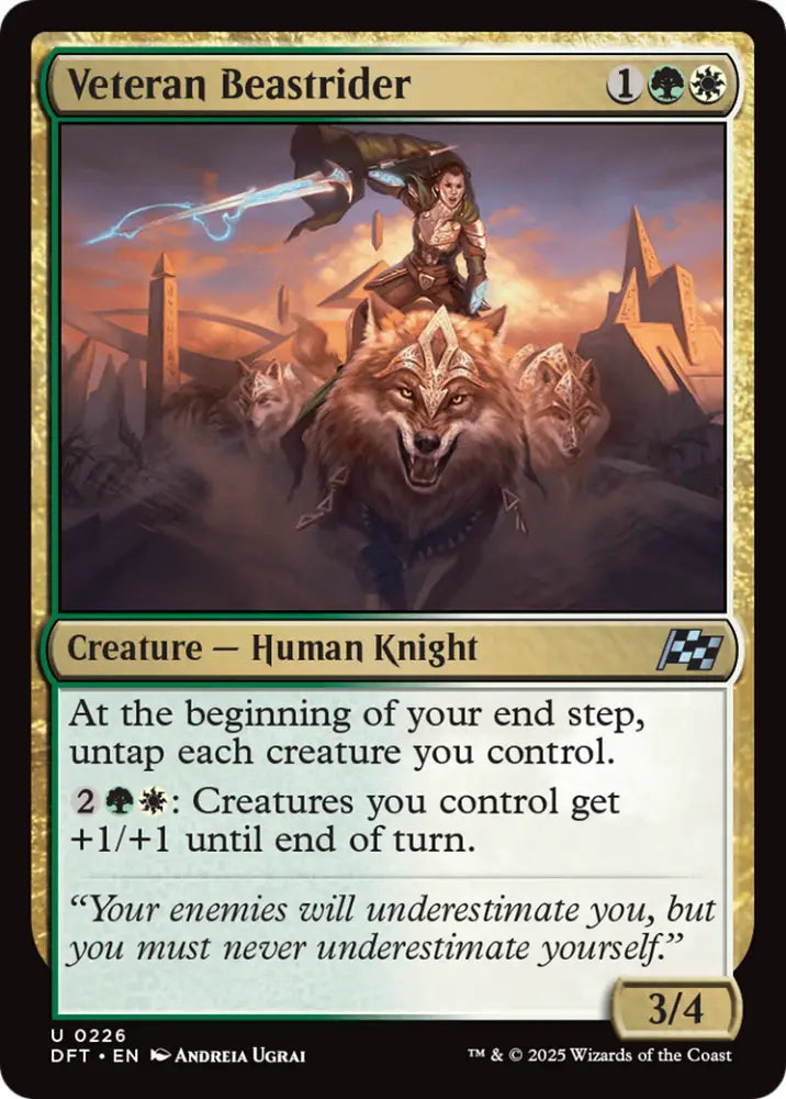 Veteran Beastrider [Aetherdrift] - MTG Single
