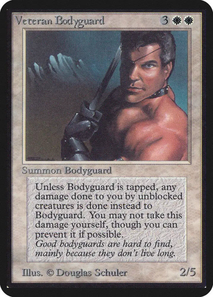 Veteran Bodyguard [Alpha Edition] - MTG Single