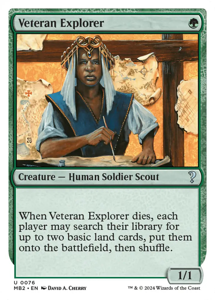 Veteran Explorer (White Border) [Mystery Booster 2] - MTG Single