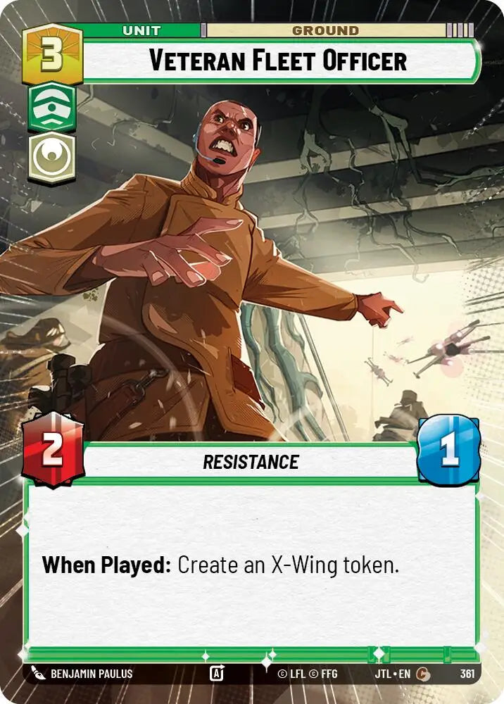 Veteran Fleet Officer (Hyperspace) (361) [Jump to Lightspeed] - Star Wars: Unlimited Single