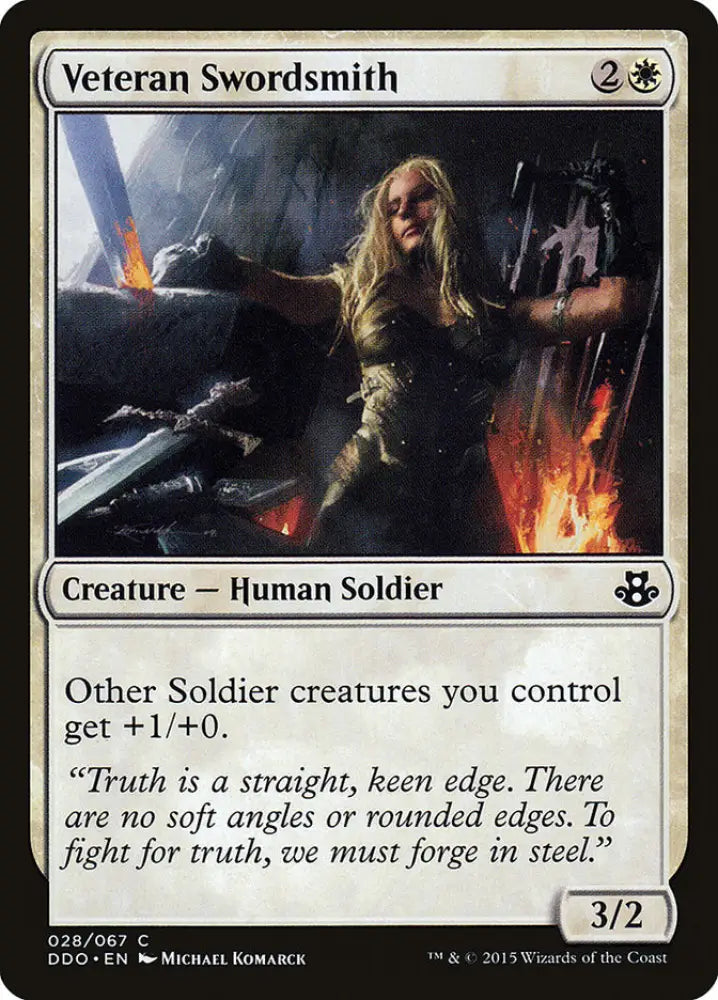 Veteran Swordsmith [Duel Decks: Elspeth vs. Kiora] - MTG Single