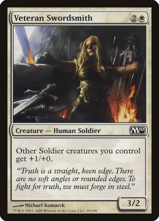 Veteran Swordsmith [Magic 2010] - MTG Single