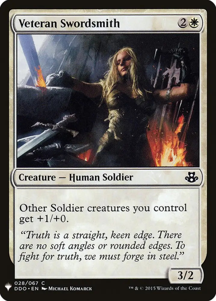 Veteran Swordsmith [Mystery Booster] - MTG Single