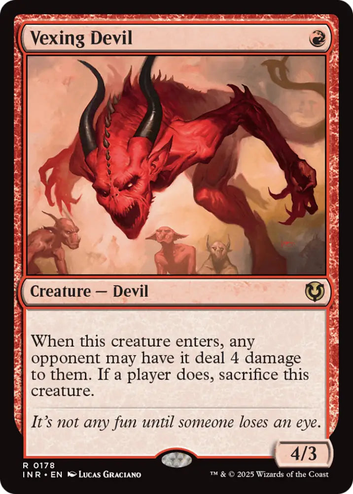 Vexing Devil [Innistrad Remastered] - MTG Single