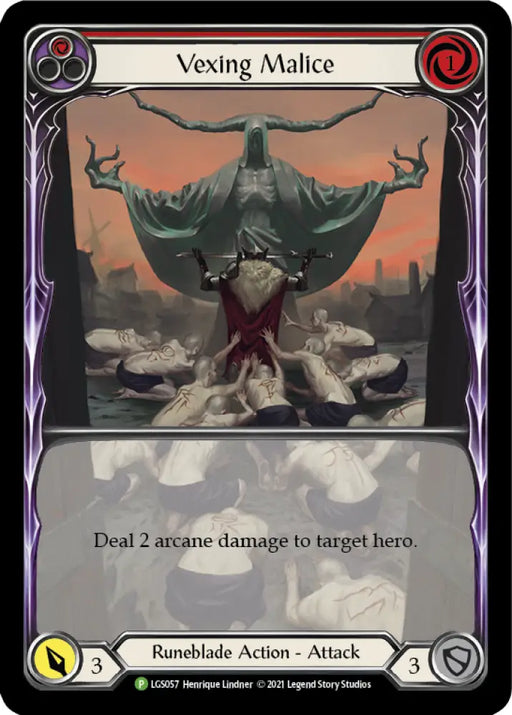 Vexing Malice (Red) [LGS057] (Promo) Rainbow Foil - Flesh And Blood Single