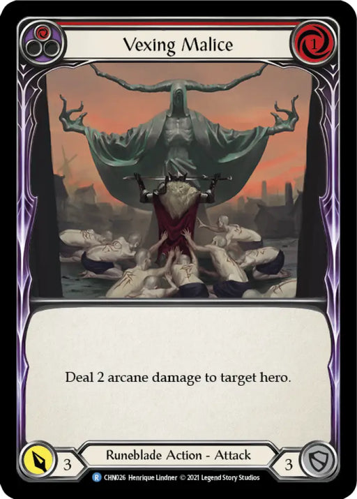 Vexing Malice (Red) [Monarch Blitz Deck] - Flesh And Blood Single